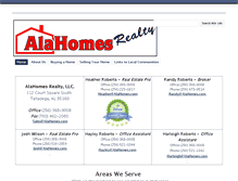 Tablet Screenshot of alahomes.com